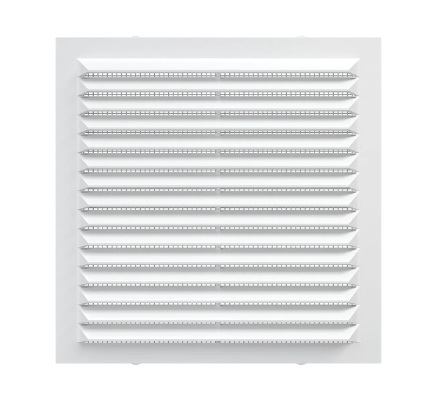 Решетка вытяжная с сеткой без рамки ERA 2323С 234х234 мм белая
