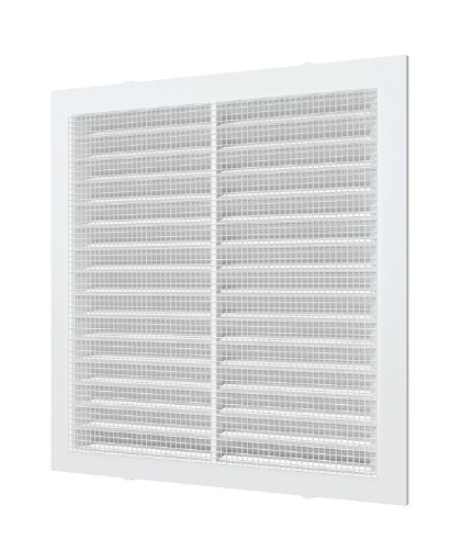 Решетка вытяжная с сеткой без рамки ERA 2323С 234х234 мм белая