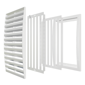 Решетка пластиковая жалюзийная (320х320мм) ERA