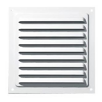 Решетка металлическая белая ERA 1212МЭ 125х125мм