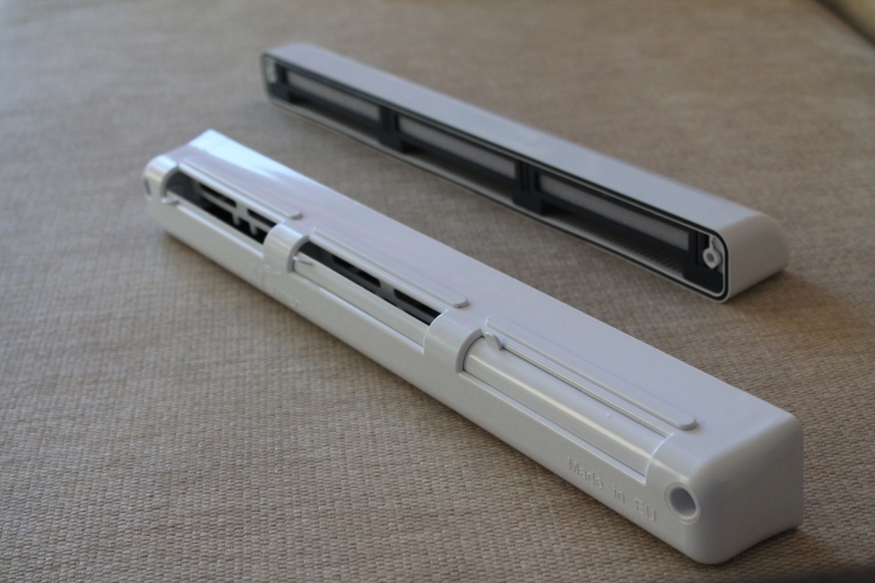 Оконный приточный клапан Ventec VT 1301 с контролем потока воздуха и акустической шумоизоляцией