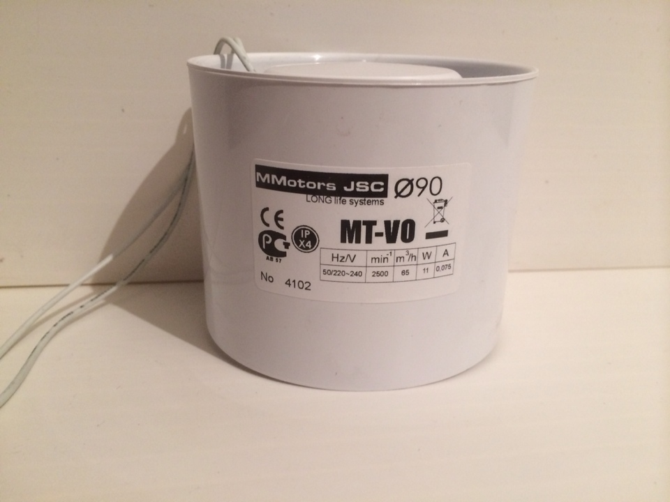 Канальный вентилятор MMotors JSC МТ-ВО 90