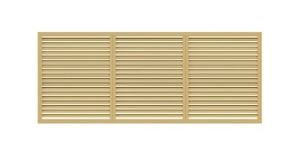 Решетка радиаторная ERA 1500х600мм беж П1560Р беж (5 штук)