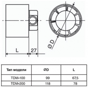 Канальный вентилятор Soler & Palau TDM200Z
